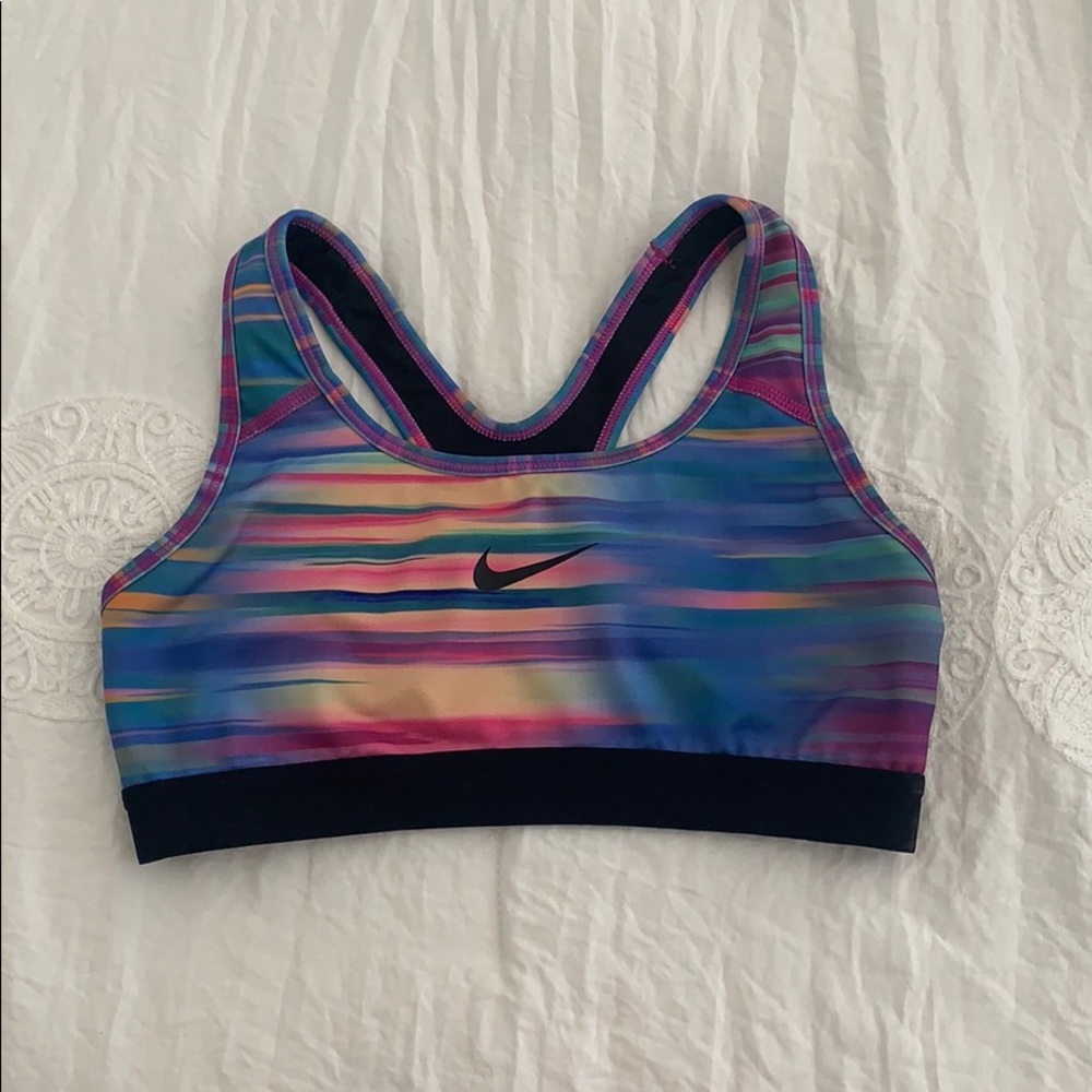 Size small Nike pro rainbow sports bra.